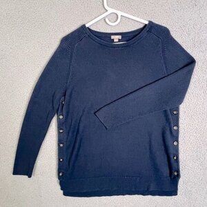 J JILL WOMENS SWEATER BLUE SIZE M
